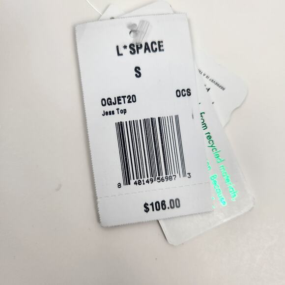 L*Space Jess Bikini Top in Oceanside Blue Size Small NWT - Picture 5 of 6